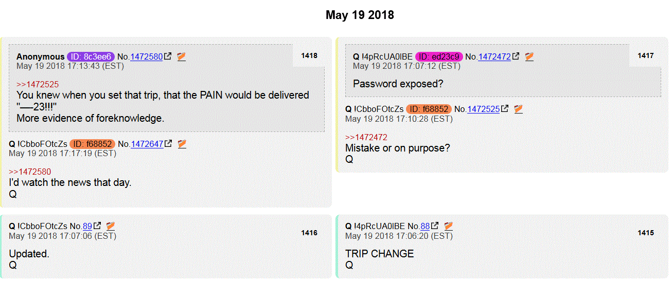 Q Drops 19 May  - NOW WHAT??? Frickery Afoot! 1415-110