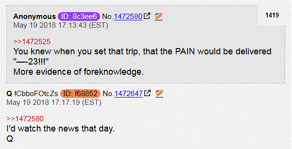 Q Drops 19 May  - NOW WHAT??? Frickery Afoot! 141910