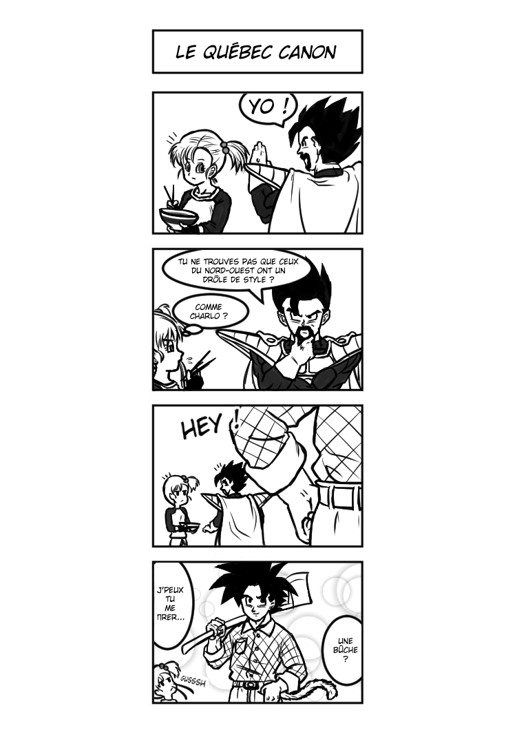 Charlo to Gohan-kun no yonkoma Quebec10