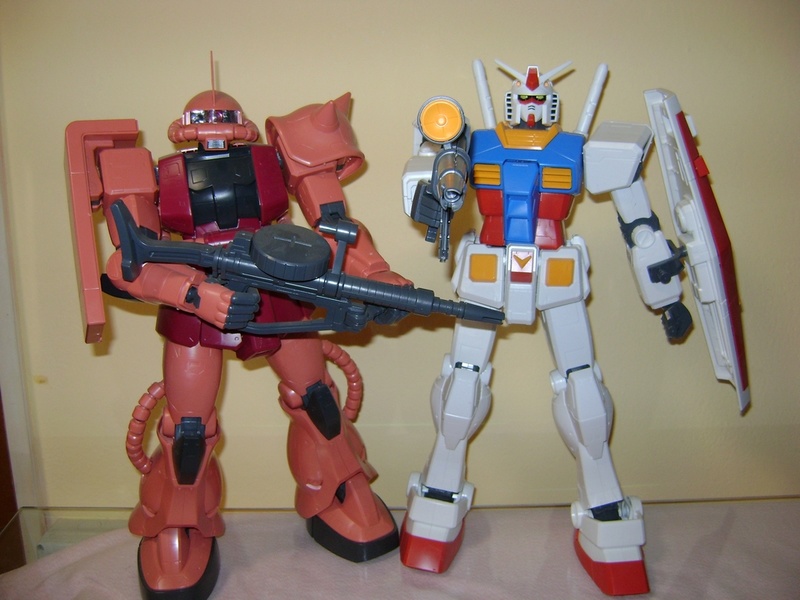 LOTTO MEGA SIZE MODEL GUN PLA GUNDAM RX 78 + ZAKU II 1/48 Gundam12