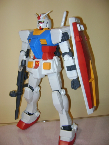 LOTTO MEGA SIZE MODEL GUN PLA GUNDAM RX 78 + ZAKU II 1/48 Gundam13