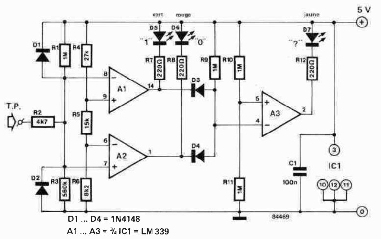 Pour les fans d'arduino et PIC, un testeur de niveaux logiques Testeu12