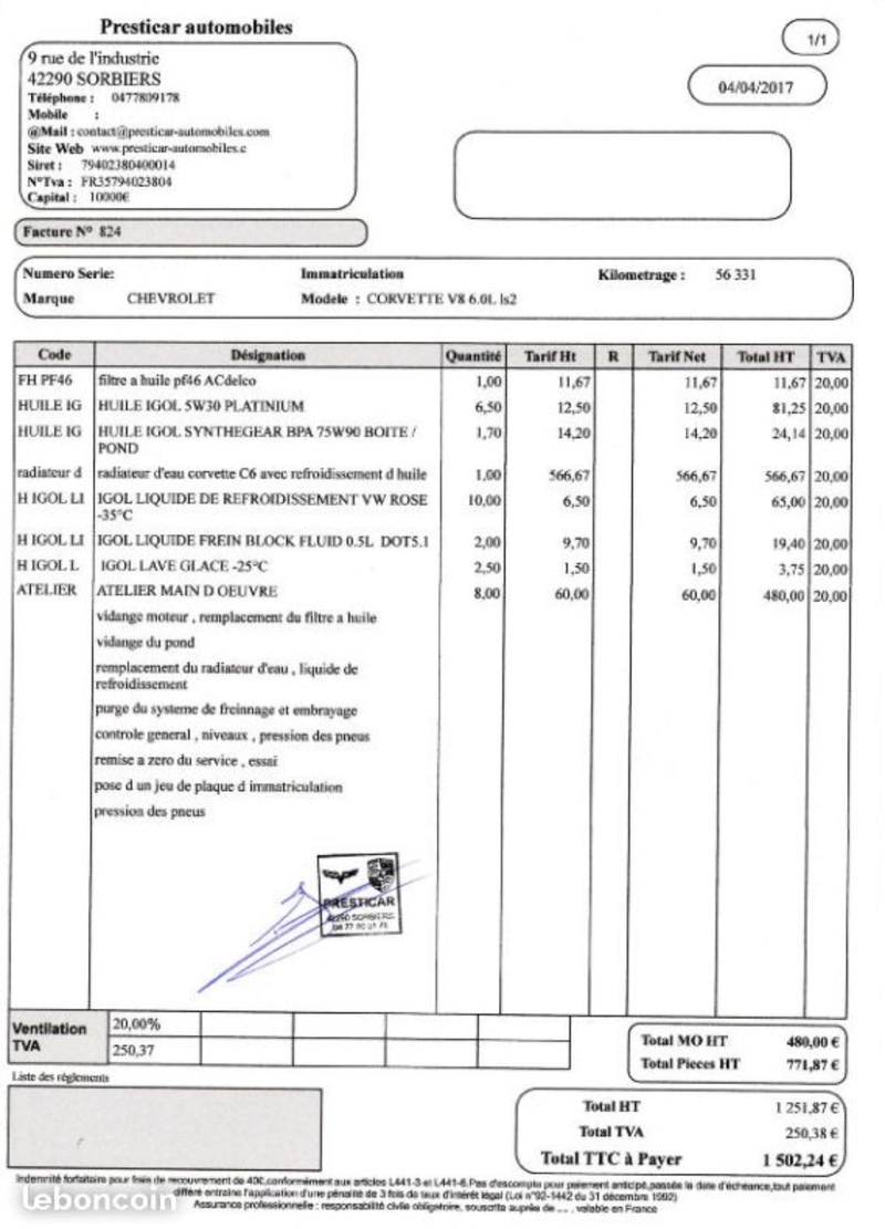 Factures et réparation  E973d510