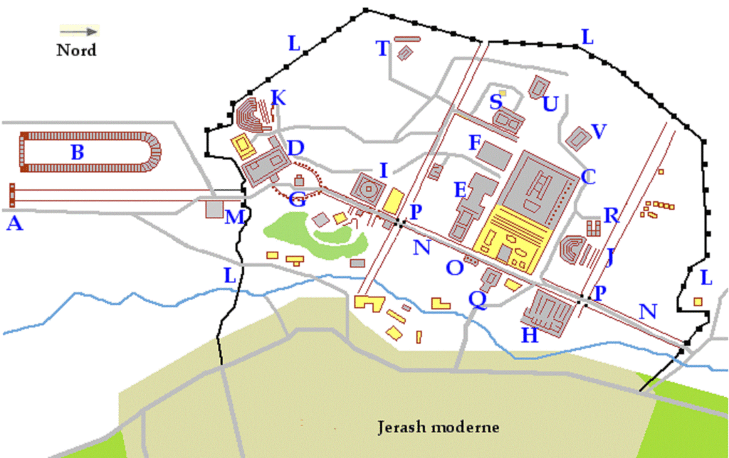 L'AGORA à Jerash (Jordanie) Carte_10