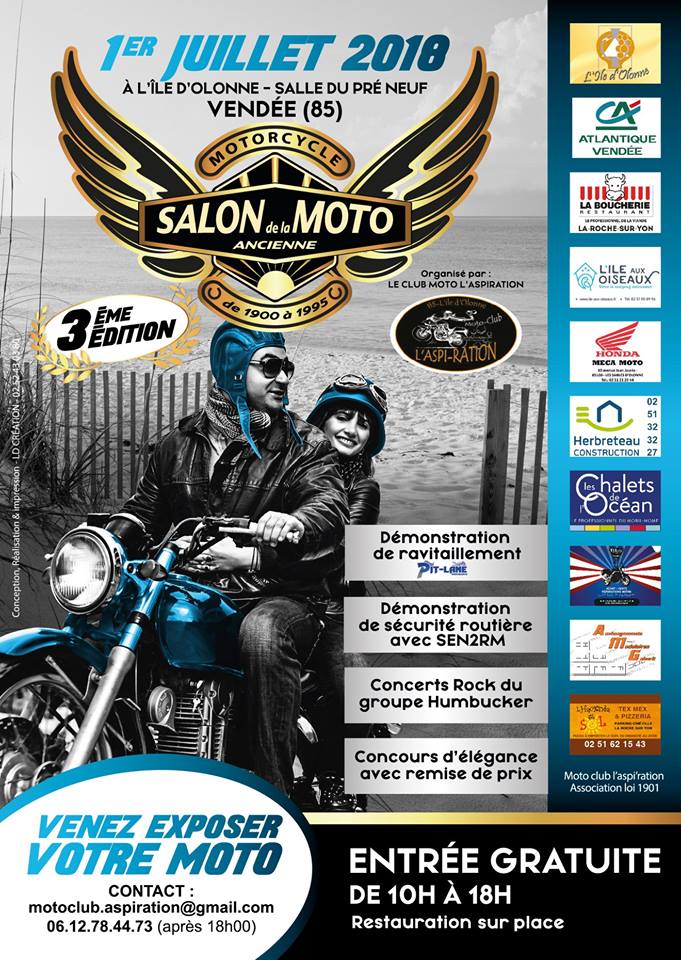 [EVENEMENTS] Salon de la moto ancienne le 1er juillet 2018 à l'Ile d'Olonne! Affich12