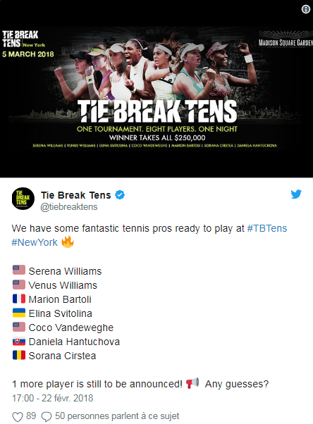 Exhibition "Tie Break Tens" à New York , 5 Mars 2018 Unti1193