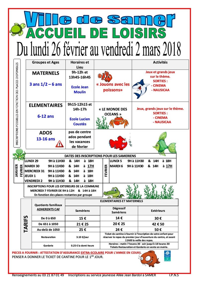 Accueil de loisirs 26 février au 2 mars 2018 Accuei11