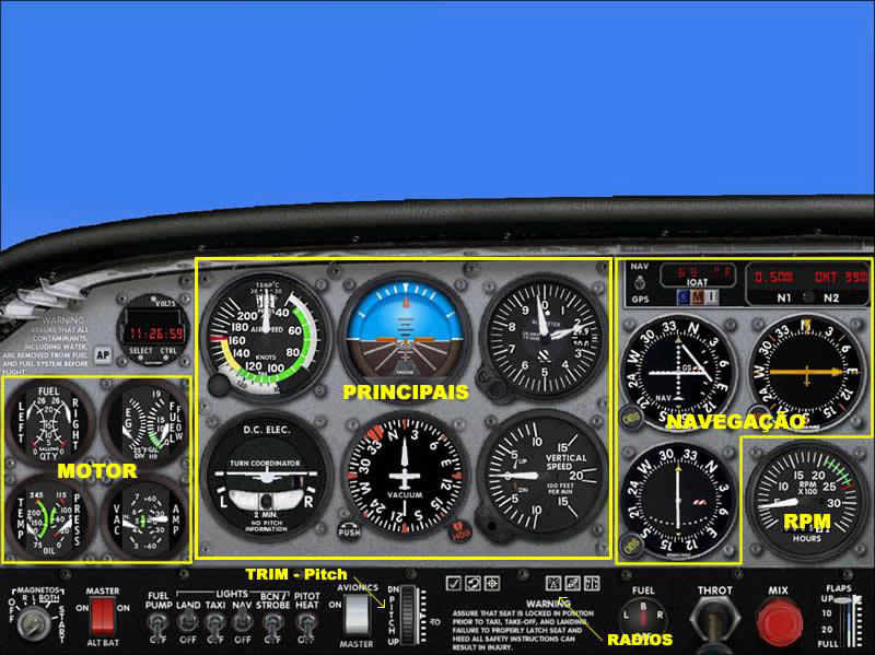 Ground School - Cessna 172 - noções básicas de instrumentos 111