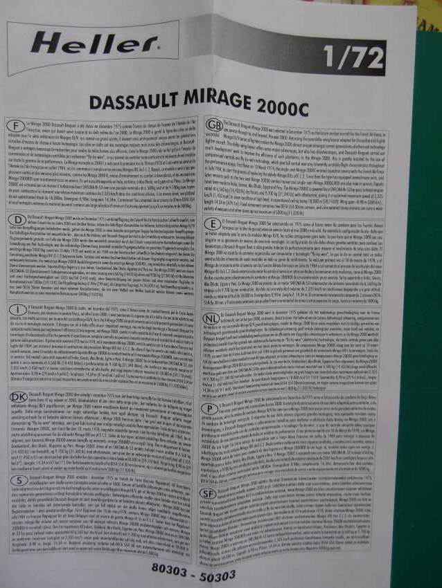 DASSAULT MIRAGE 2000 C Réf 80303 000_he20