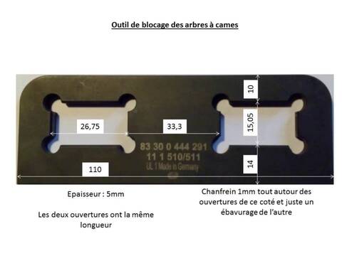 outil de calage distribution R1200 DOHC