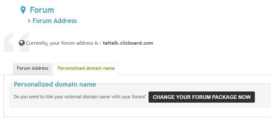 Wrong references to the old personalized domain name Forumo11