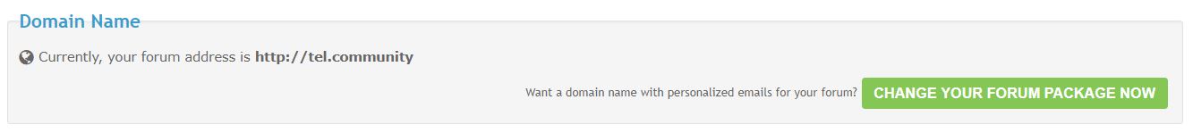 Wrong references to the old personalized domain name Forumo16