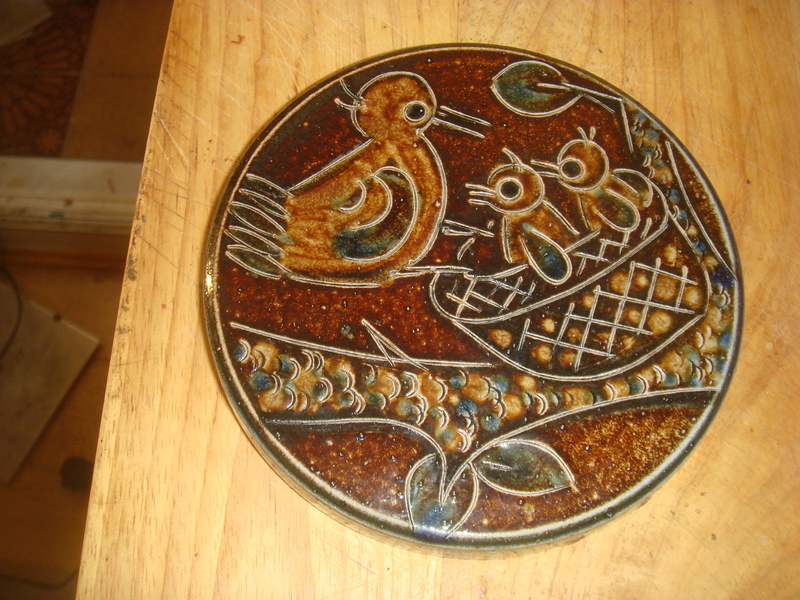 .Any ideas on this wall plaque. Scandinavian? German Westerwald stoneware  Copied21