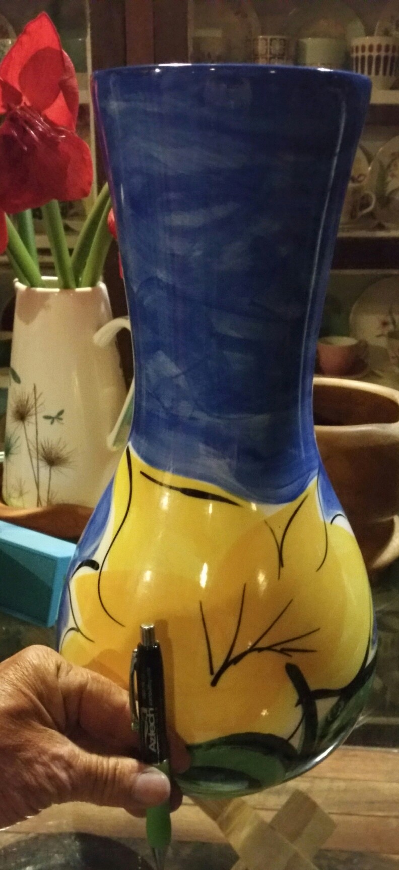 Petra ceramics.  Flora vase 39cm  20171123