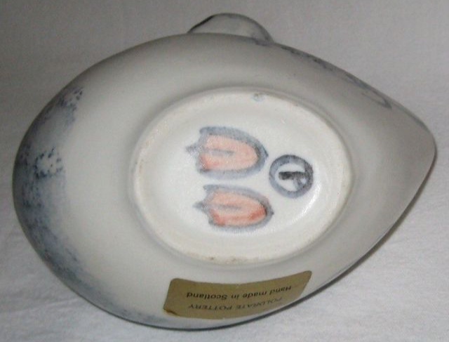 Duck sauce boat or vase, Alison Robinson, Poldrate Pottery, Scotland  5b330610