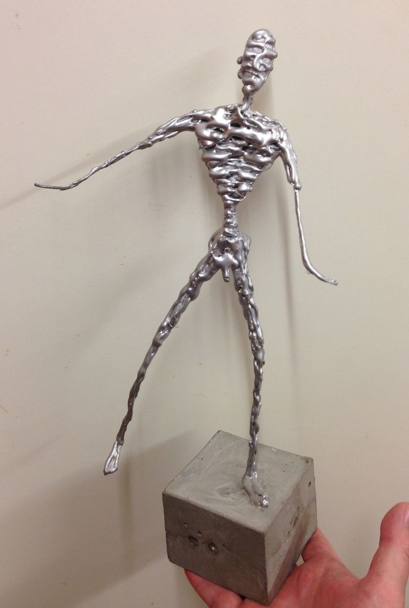 Alberto Giacometti inspired skeletal figure - AR monogram  Img_5412