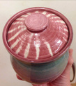 stripy lidded pot - Ian Batten, Chard Pottery Img_0012