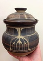Storage pot with sgraffito decoration - JDH mark  Img_2713