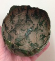 Green vase, leaf impressions, K mark Img_5212