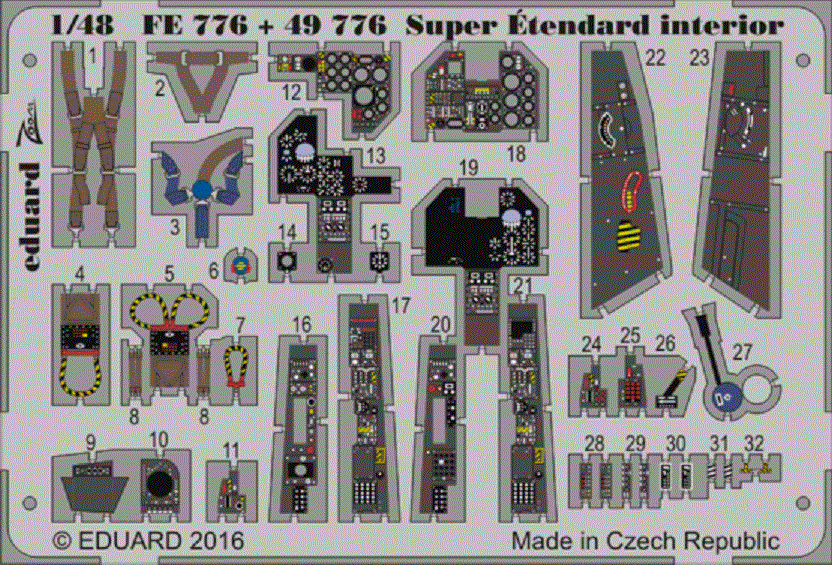 Super Étendard / Super Étendard Modernisé 1/48 (Kinetic K48061) Fe77610