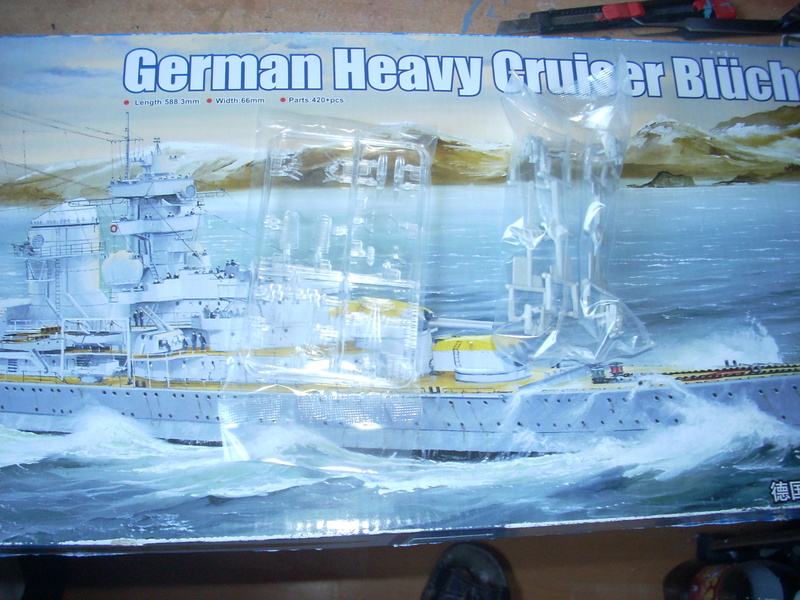 German Heavy Cruiser Blücher von Trumpeter in 1:350 Dscn0029