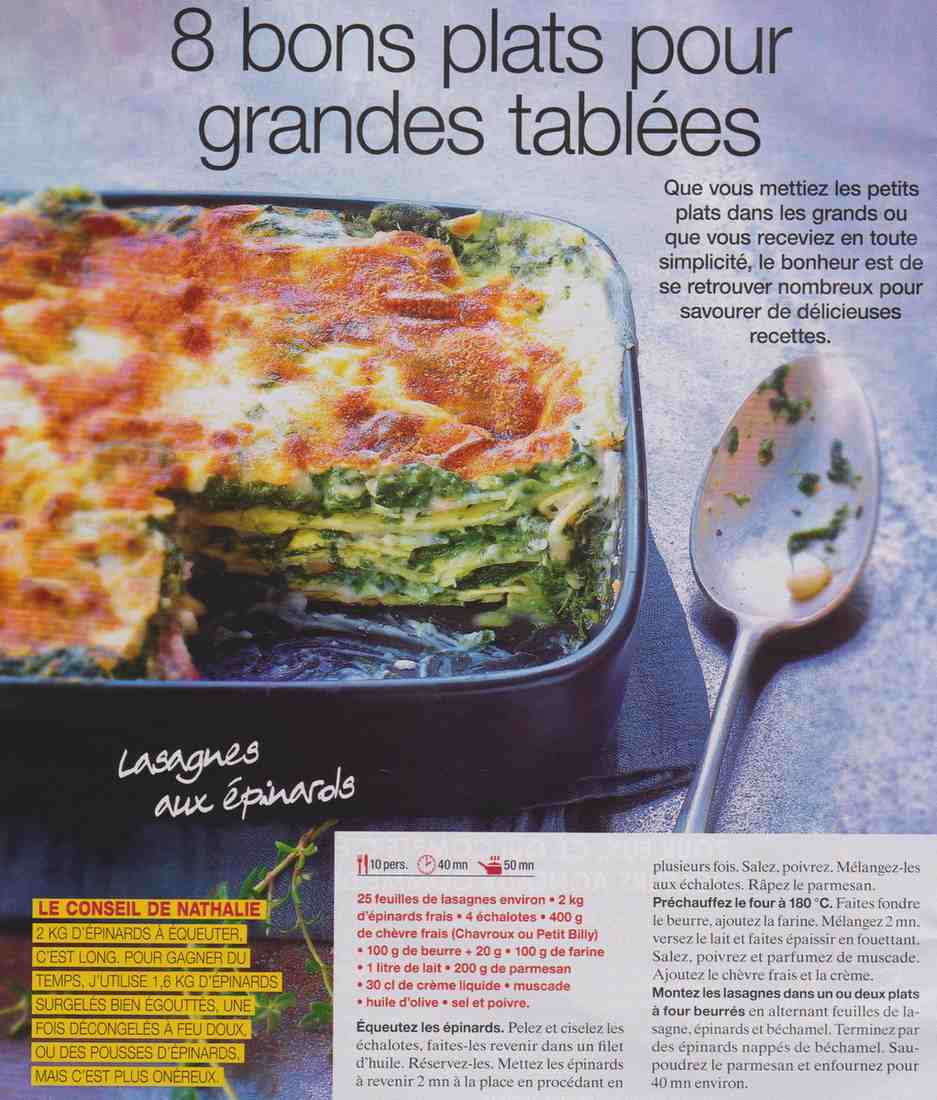 lasagnes aux épinards Aa13