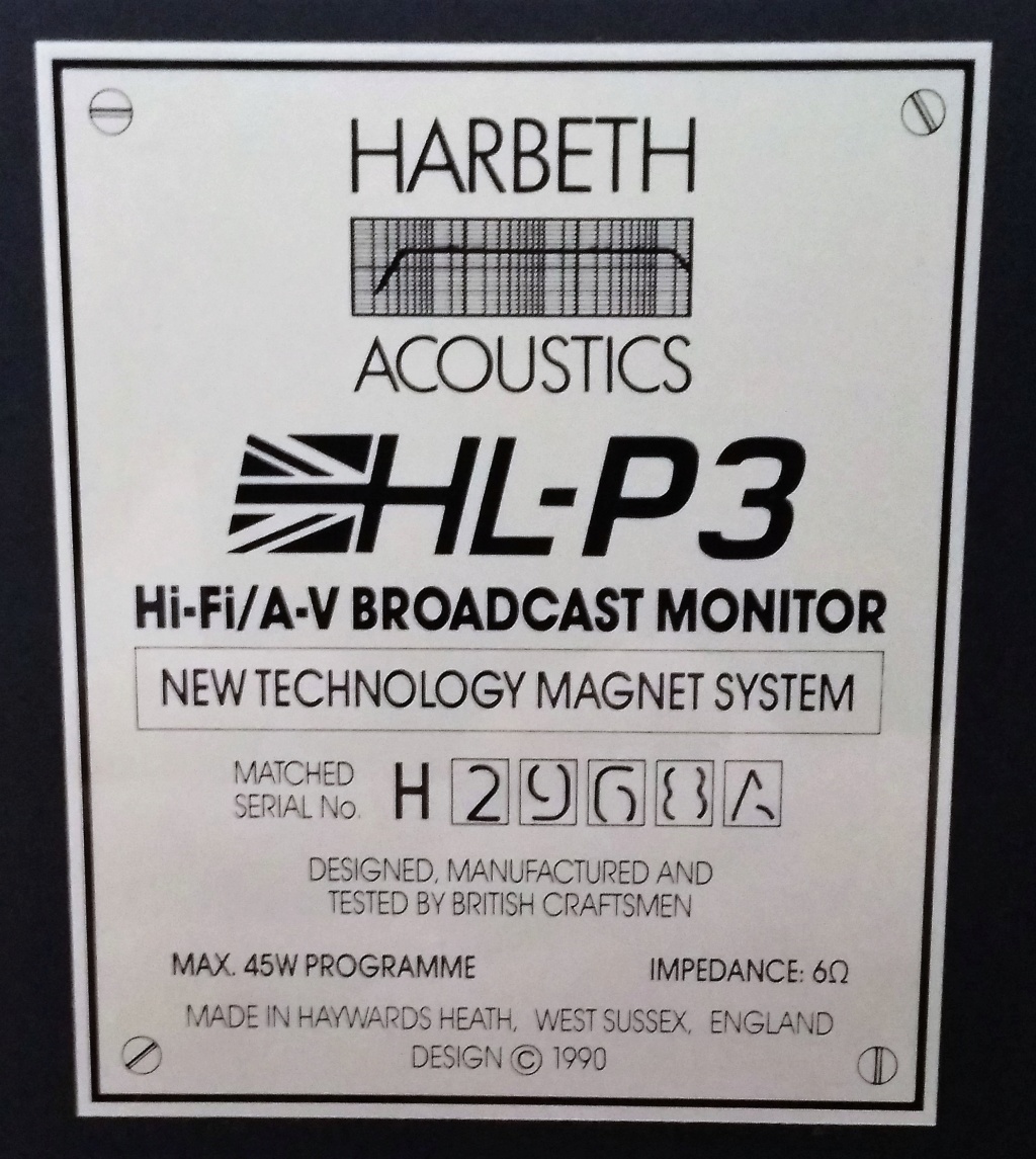 (Sold) Harbeth HL-P3 Bookshelf Speakers Img_2056