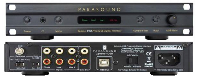 Parasound Zphono USB Preamp & Digital Interface - Price Reduced for Quick Sale Paraso11