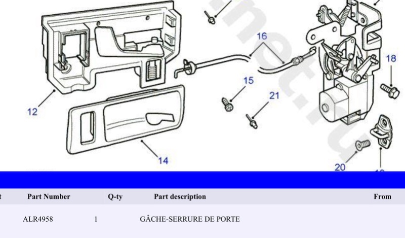 Partie fixe côté carrosserie Image17