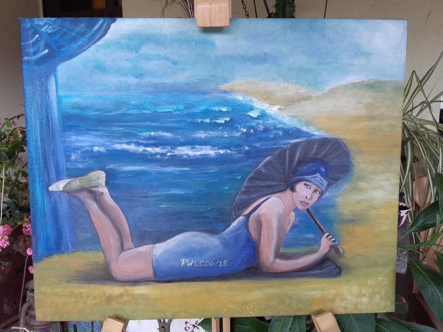 [Huile] La plage 34367411