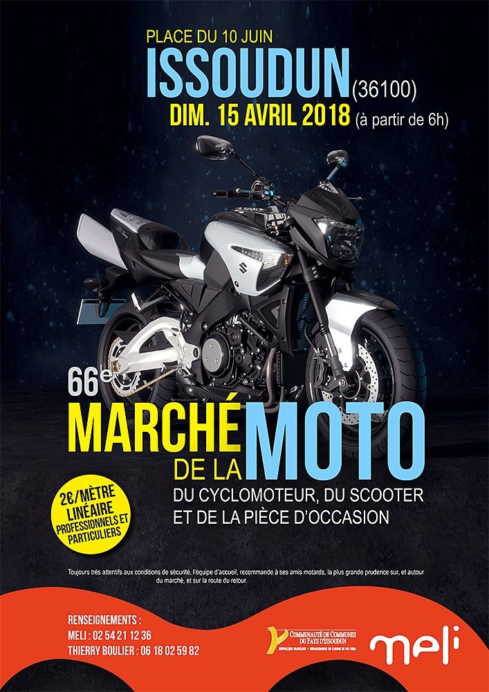 MANIFESTATION -  66 éme Marché Moto  15 avril 2018 issoudun (36100) 18032910