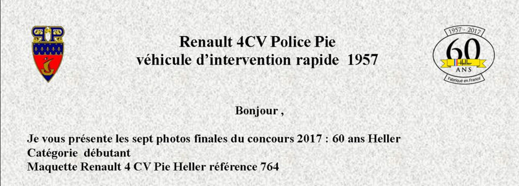 RENAULT 4cv "pie" photos finales 1/24ème Réf 764 Image319