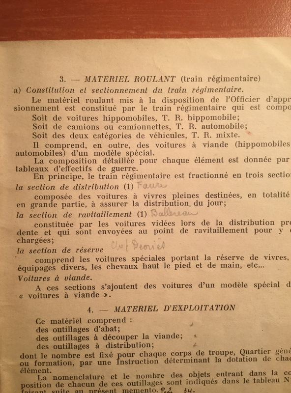 Aide mémoire pour officier d’approvisionnement - Edition 1939 D7d3b210