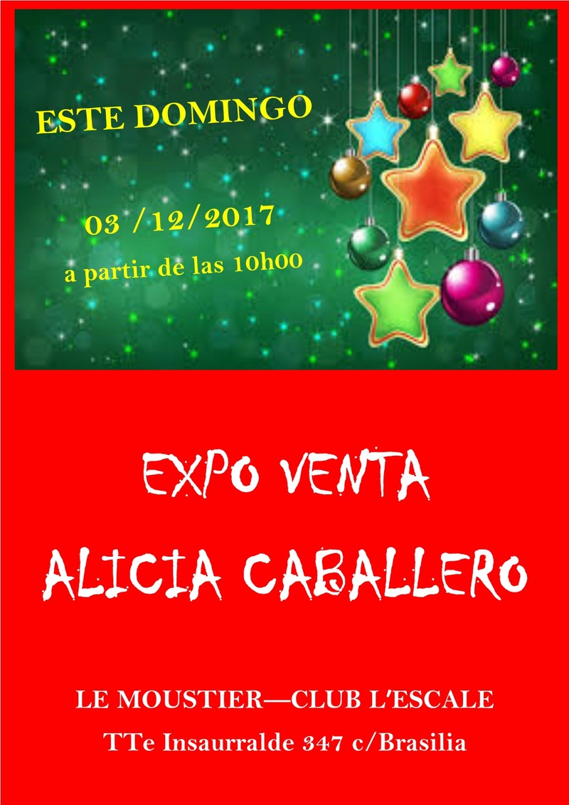 Domingo 03/12 /2017 Expo venta Alicia Caballero para preparar las fiestas Alicia10