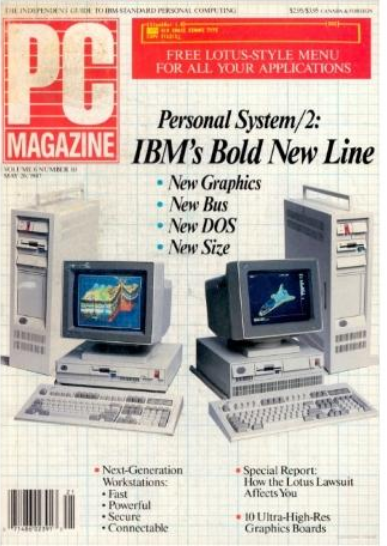 the very first PC magazine i read and  IBM PS/2 model 50 and windows 3.0 0da9f410