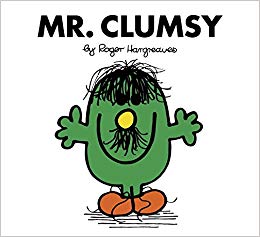 My father bought me Mr. Clumsy by Roger Hargreaves so I could practice reading 51n2bv10