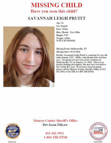 Savannah Leigh Pruitt, 14, missing reminds me of Jayme Closs and Mollie Tibbets Savann14