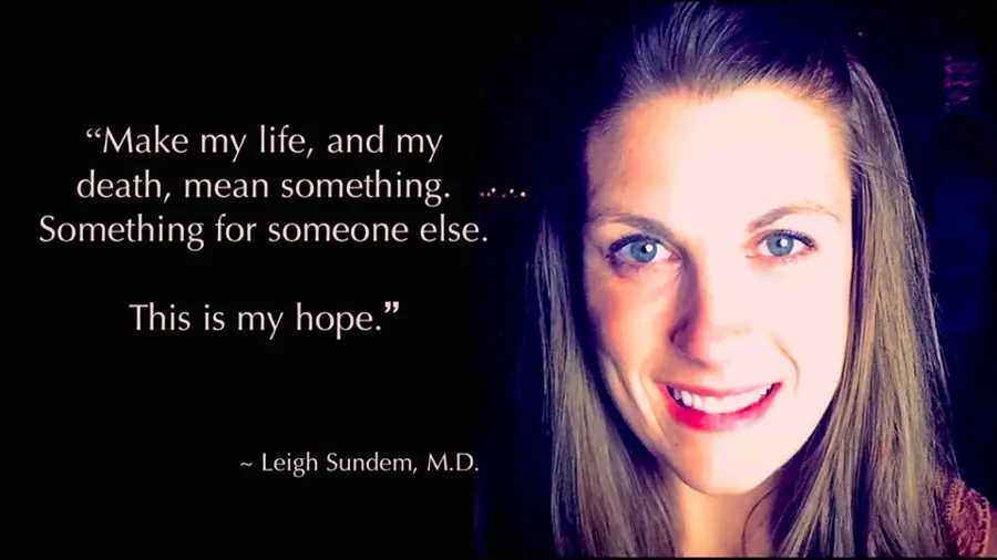 Dr. Leigh Sundem learning from her suicide note 3 pages Scree252