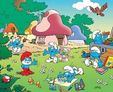 what the coat hanger means to me of a time long lost Smurfs10