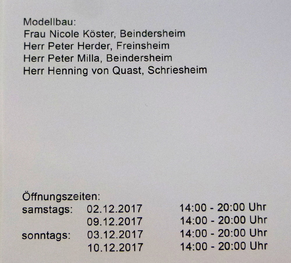 Kartonmodellbau-Ausstellung Dezember 2017 in Mutterstadt P1070828