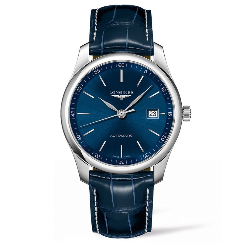 Aide recherche 3 aiguilles automatique fine cadran bleu 1.5k L2793410