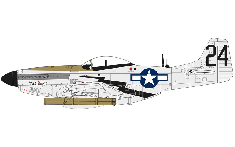 New tool Airfix : North American P51-D Mustang 1:48 A0513113