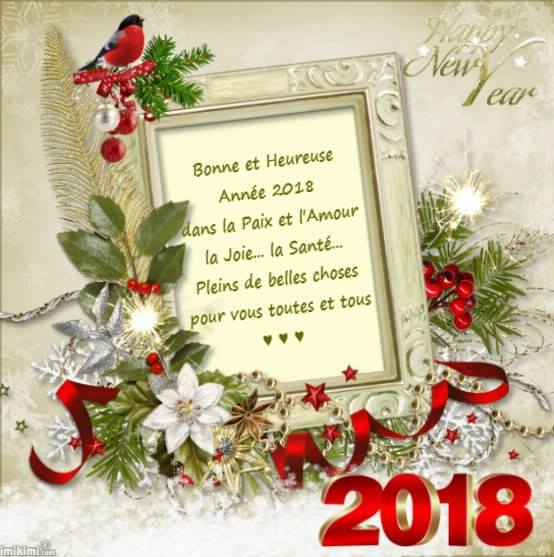 Bonne Heureuse et Sainte Année 2018 à Vous tous et toutes..... 26055810