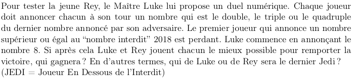 Le marathon des énigmes. Enigme11