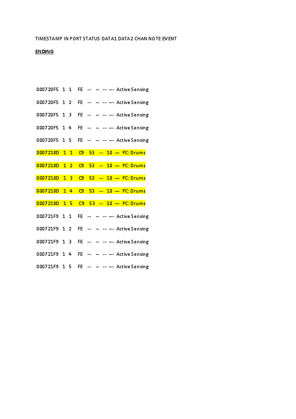 Soucis paramétrage midi du start/stop FR7xb vers le PA1000 Ending10