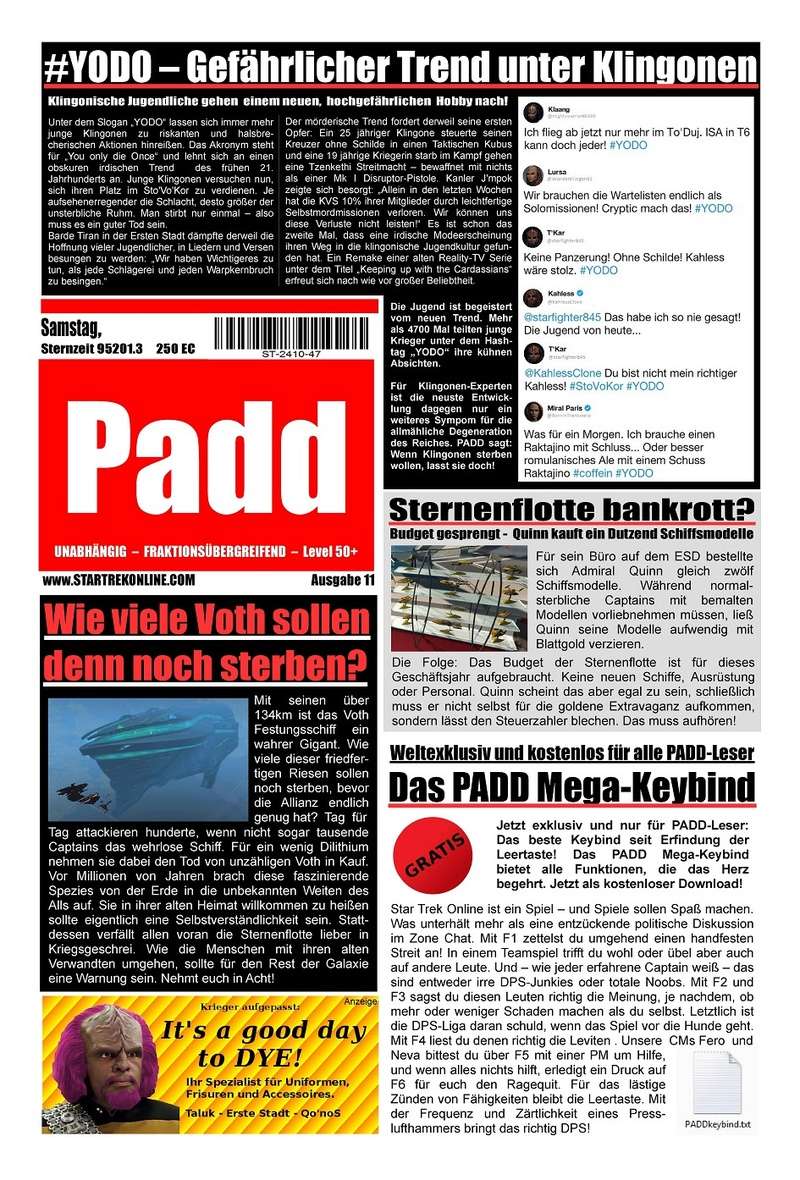 PADD Star Trek Online Zeitung Pf8kpd10