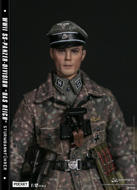 Dam toys figurines 1/12 Das Reich" Sturmbannführer 29542612