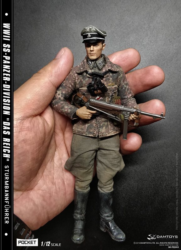 Dam toys figurines 1/12 Das Reich" Sturmbannführer 29571210