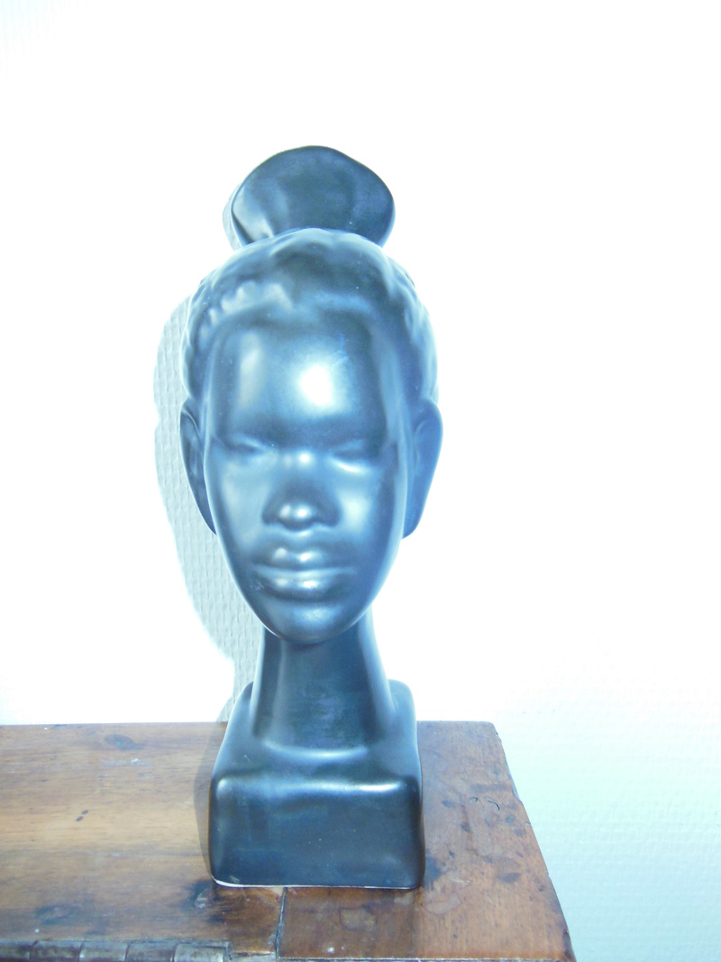 céramique50/60 tête de femme africaine Tete10