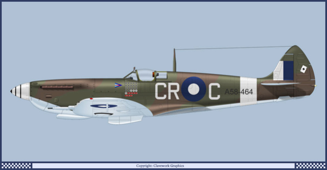 supermarine spitfire mk VIII 1/32 tamiya  81_3_b10